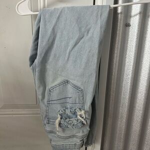 American Eagle Outfitters Light Blue Straight Leg Jeans